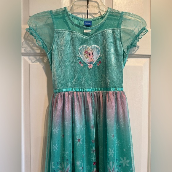 Disney Pajamas Disneys Frozen Fever Elsa Dress Up Nightgown Halloween Pajamas Poshmark